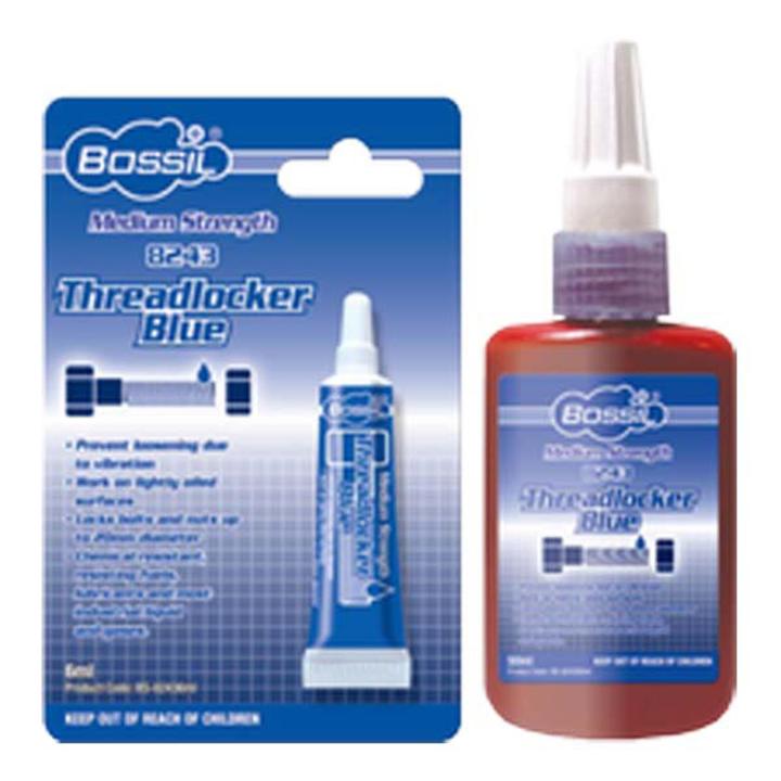 BOSSIL ANAEROBIC THREAD LOCKER BS-8243 THREAD LOCKER BLUE (MEDIUM STRENGTH) 50 ml