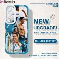 Jizetin for Samsung A35 5G Back Cover Crystal Transparent Ronaldo Star Soft Full Camera Cover Protection Phone Cases. 