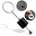 Auto Part Model Gear Box Shifter Keychain, Mini Car Gear Shift Stick Knob Gearbox Metal Key Chain Key Ring for Men(Multi). 
