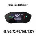 Electric Car LCD Display Speedometer Dashboard Monitor 48-120V Large Display FOR ELECTRIC SCOOTER Little Monkey M3 Small Turtle KING WITH INSTALL MOUNT/ SUPPORT. 