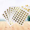 350 PVC Stickers Golden Star Self Adhesive Removable Sparkle Rewards Funny Stickers For Teacher Encourage Students Kids. 