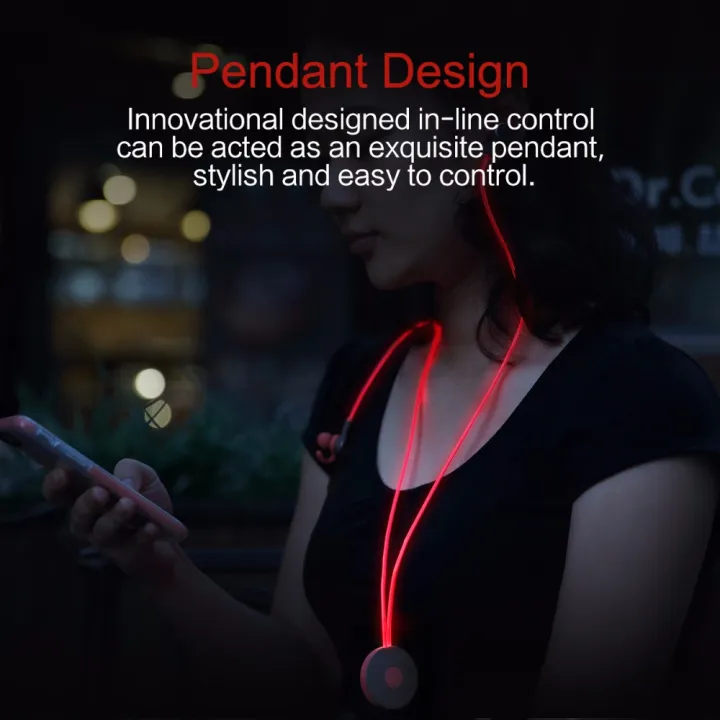 ROCK%20Mulu%204.0%20Wireless%20Bluetooth%20Earbuds%20In%20Ear%20Headphones%20Neck%20Hanging%20Handfree%20Earphone%20Flash%20LED%20Wire%20-%20Image%206