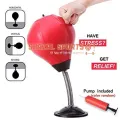 Desktop Punching Bag Stress Buster Desk Punching Ball Boxing Training  Heavy Duty Pump Freestanding Reflex Stress Relief Toys Adults Kids Home Office. 