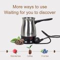 Techmanistan Electric Coffee Pot - 800ml, Stainless Steel Electric Turkish Coffee Maker Machine Espresso Maker Tea Moka Pot Coffee Maker Tea Kettle. 