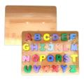 Capital ABC Alphabets – Thick Wooden 3D Board Puzzle. 