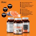 Remu - Premium Salmon OIl  - Soft Gel Capsule - For Cat and Dogs - 120 Capsule. 