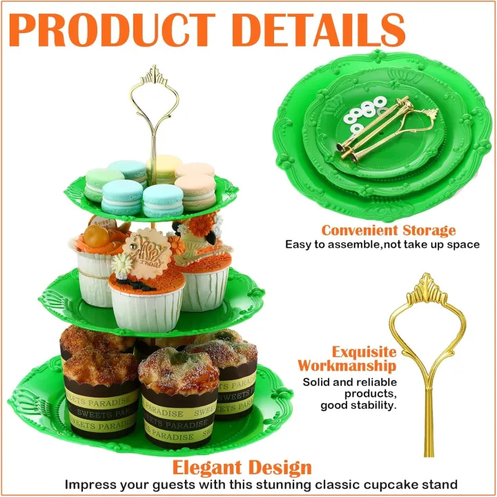 Brand%20New%203%20Tier%20Cake%20Fruit%20Plate%20Stand%20Handle%20Fitting%20Cake%20Plate%20Stand%20Hardware%20Rod%20Plate%20Stand%20Cake%20Decorating%20Tools%20-%20Image%203