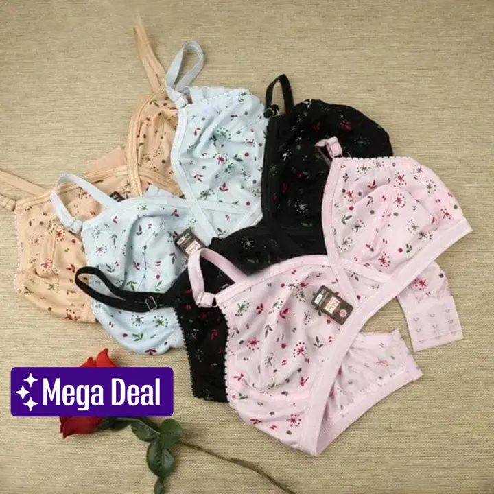 Pack%20of%204%20Soft%20Cotton%20jercy%20Printed%20Bras%20for%20Women,%20Multi-Color,%2003%20Hooks%20-%20Image%202