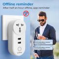 Clopal Wifi Smart Socket 3 Pin Plug with USB EU US UK Outlet Adapter Charging Voice Timing Smart Life App Electrical for Google Home Alexa. 