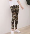 Fashionable Camouflage Outer Wear Leggings Brushed Cotton Printed Women's Large Size Stretch Slimming Skinny Pants Cropped Pants. 
