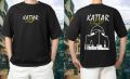 Kattar Karachi Drop Shoulder T Shirt for Men & Boy New Summer collection in stylish printed round neck half sleeves. 