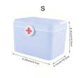 Compact and high-quality, our Small First Aid Box is perfect for homes, schools, and offices. Transparent design for easy access, it's an ideal organizer for medicines and cosmetics. Stay prepared with this sleek and portable medical kit.. 