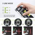 Semlos Multipurpose Laser Level for Picture Hanging, Spirit Levels Line Lasers, 8 feet Measuring Tape, Adjusted Standard and Metric Tape Ruler. 