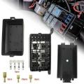 BRADOO-Fuse-Relay Box 5-Fuse Holders 6 Relay Block Holders Fuse-Block 12V Fuse-Box Car. 