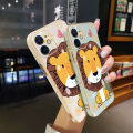 YIWESAN For vivo Y55s 5G Case Thin Side Edge Square New Design Phone Cases Plating Pattern Cartoon Fashion Lion Silicone Casing Full Back Cover Camera Protection Shockproof Softcase. 
