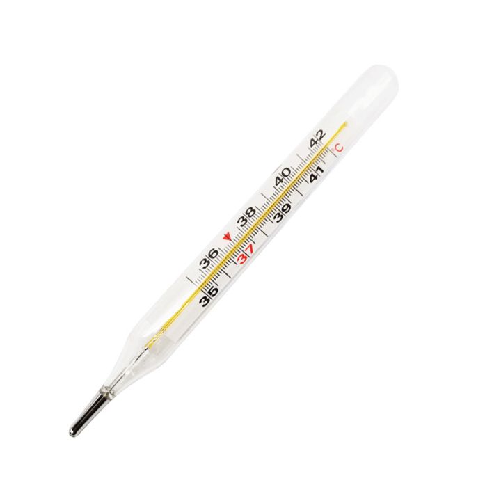 Mercury-Free Dual Scale Classic Traditional Glass Accuracy Thermometer 2ml Home Thermometer