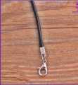 Pack of 2pcs 18'' Black Silk Necklace Cord Chain Cotton Rope with Clasp 2.0mm. 