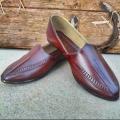 High Quality Leather Crafts Nagra Pumps, Arabic Khussa Style Footwear.For Men's. 