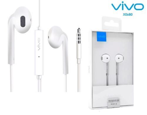 XE680 In-Ear Wired Headset Earphone In White