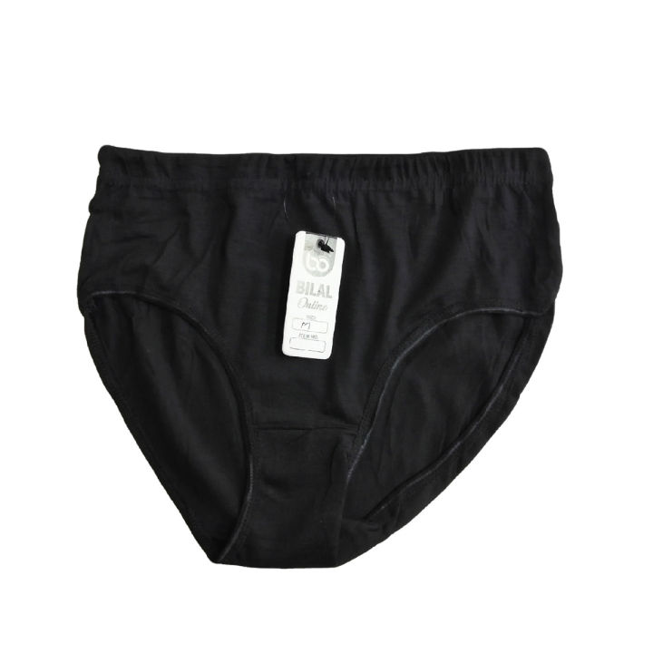 Soft Cotton Panties For Girls Plain Panty For Women - Comfortable Underwear For Casual Use in Black and Skin