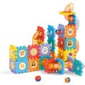 125Pcs DIY Creative Pipeline Rolling Ball Building Blocks Marble Drop Set. 