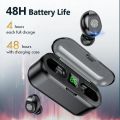 F9 TWS Earbuds - Airdots True Wireless Headphones Bluetooth 5.3 Stereo Bass Handsfree, Earphones Mic & Charging Case 3 to 5 Hours Battery Life – 2000mah Power bank - Simple and Extraordinary, Born For Music-Lightweight - Imported High Quality. 