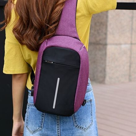 Bags Crossbody Man's Messenger Bag Men Shoulder Chest Bags Crossbody Business Messenger Bags Male Charging Handbag with USB Charge