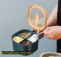 4 In 1 Partition Kitchen Seasoning Spice Box With Spoons. 