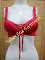 Duoble cup super Push Up Bra With Lace Up Tie Front  Bra. 