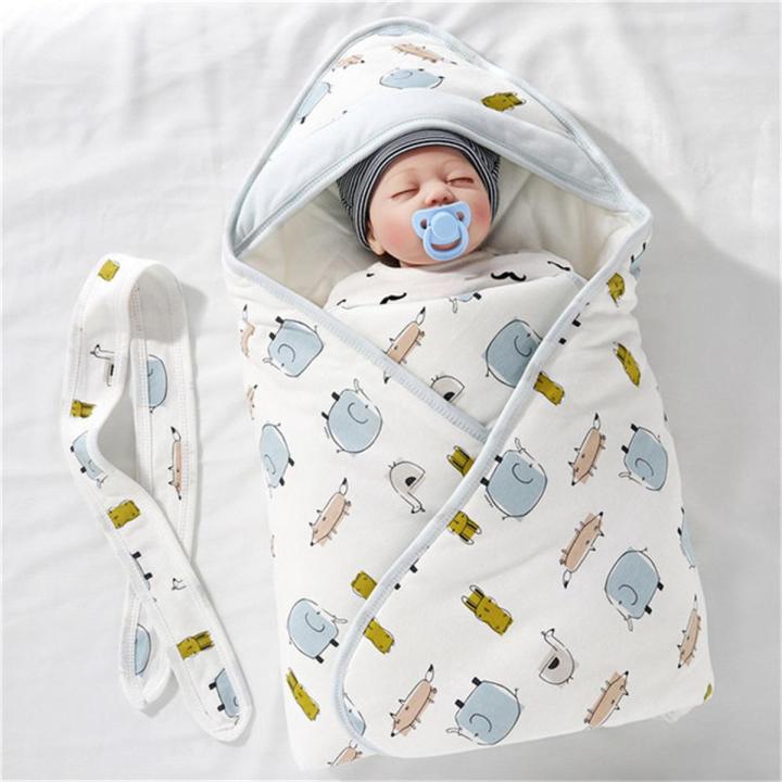 Newborn Baby Blanket Wrapper Cotton Spring Newborn Baby Quilt Double Layers Swaddle Wrap Cotton Baby Anti Shock Sleeping Bag Daraz.pk