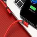 L-Shaped Android Quick & Fast 90 Degree Gaming Charging and Data Transmission Red/black Androied Cable (E.S.STAR). 