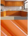 Shiny Orange Wallpaper Peel and Stick Wallpaper Vinyl Self Adhesive Decorative Film for Furniture Kitchen Counter Top Cabinets (12" X 60"). 