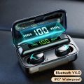 HLstar® F9 Airbuds TWS Bluetooth Headset 9D Stereo Sound TWS Bluetooth Earphones Wireless Headphones Sports Waterproof Handfree Earbuds. 