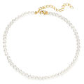 Wholesale High Quality Real Fresh Water Pearl Necklace Mens Stainless Steel Natural Freshwater Pearl Choker Pearl Necklace. 