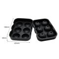 Silicone Ice Cube Trays Sphere Round Ice Ball Maker Large Square Ice Cube Mold -black. 