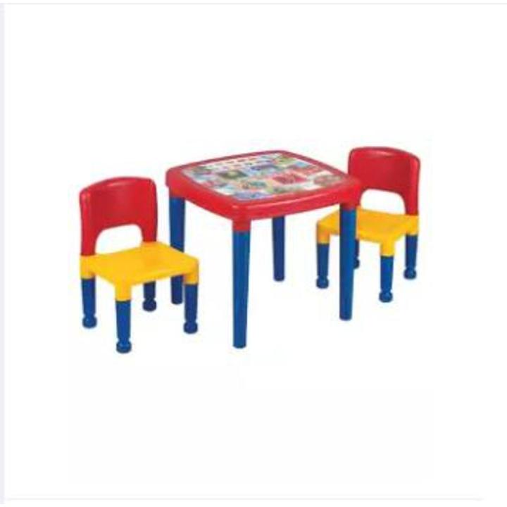 Baby Table And 2 Chairs Plastic Multicolor Daraz.pk