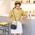 Semi-circle Saddle bag Chic Solid color Shoulder bag Crossbody bag Golden tassel Double layer Small square bag for Casual Daily. 