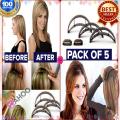Hair Styling Strong Grip Comb Puff Maker Hair Pad Puff Maker Back Combing Puff Girl & Women Hair Styling Hair Comb Modelling Comb As Big Hair Bumpits Up For Hair For Girls And Women. Easy To Use At Home (Set Of 5). 