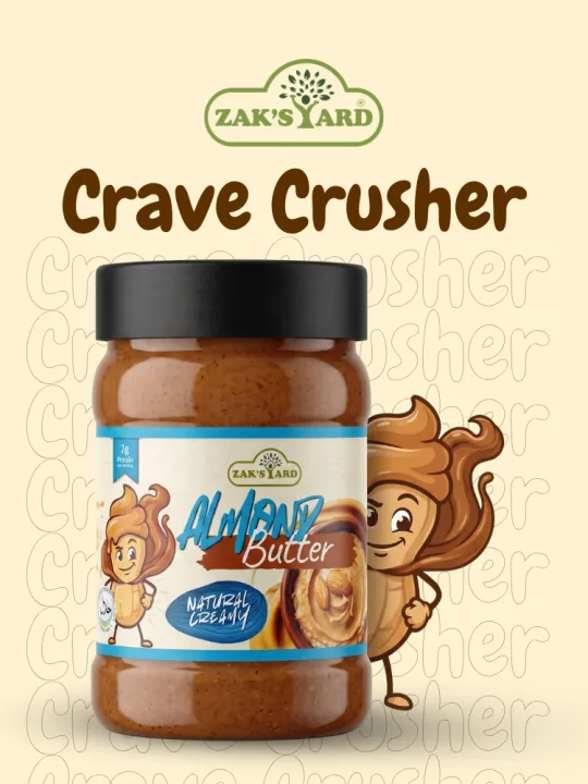 ZAKSYARD%20Almond%20Butter%20Creamy%20(Rich%20&%20smooth)%20210g%20-%20Image%203