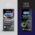 Pack of 24 Condoms And 50ml Lube Free Durex Extra Time ExtendedPleasure Condoms 12's And 50ml lubricant gel 50ml. 