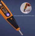 Voltage Detector Pen Test Screwdriver Circuit Tester Electric Test Pen Screwdriver Digital Display Non-Contact Voltage Tester AC/DC 12-250V Contact Induction LED with Light 1pcs Home Tool (with Light) for Home Appliance Repairing and Detection. 