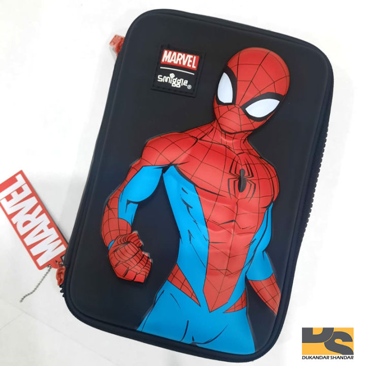 Smiggle Marvel Spiderman pencil case Creative school supplies stationery  for boys