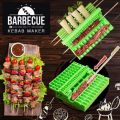 Barbecue Meat Skewer Device Machine BBQ Meat String Device Quick Portable Meat Skewer Box Easy Skewer Tools. 
