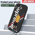 JIUMOO For iPhone 7 Plus iPhone 8 Plus Case Fashion Cool Boy Thin Leather Soft Full Lens Camera Protect Cases Shockproof Back Cover Casing. 