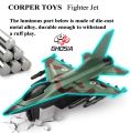 Airplane Toys Set Die Cast Metal Military Fighter Jets for Kids Boy Pullback Plane Model Pack of 4 - 5291. 