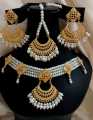 JEWELLER New Jewelry Set For Woman Pearl Golden Necklace Earring Jhumka Set For Woman Girl. 