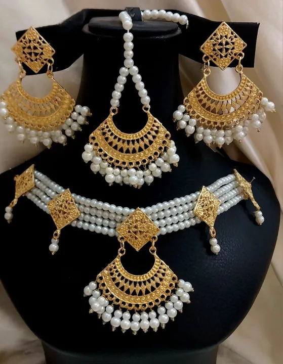 JEWELLER%20New%20Jewelry%20Set%20For%20Woman%20Pearl%20Golden%20Necklace%20Earring%20Jhumka%20Set%20For%20Woman%20Girl%20-%20Image%208