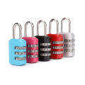 3 Digit Dial Code Number Combination Lock Padlock Small Portable Luggage Zipper Bag Padlock Suitcase Bag Lock. 