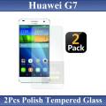 2Pcs Huawei G7 Tempered Glass Screen Protector Premium High Quality Polish Glass. 