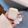 White Color Case Simple Airpods Pro Protective Case Cute Solid Color Case Apple Earphone Case Silicone Anti Falling Silicone Protective Cover. 